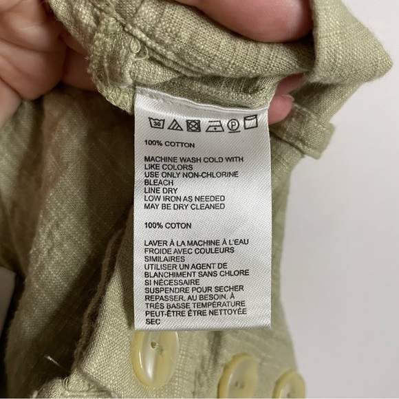 Urban Outfitters Maria Button Front High Rise Cropped Tapered Trousers Pants - Picture 11 of 11